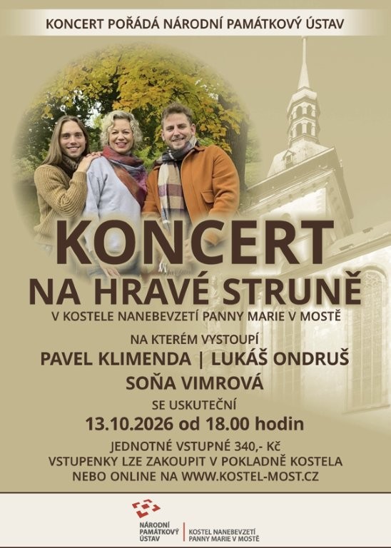 Koncert NA HRAVÉ STRUNĚ v kostele Nanebevzetí Panny Marie v Mostě